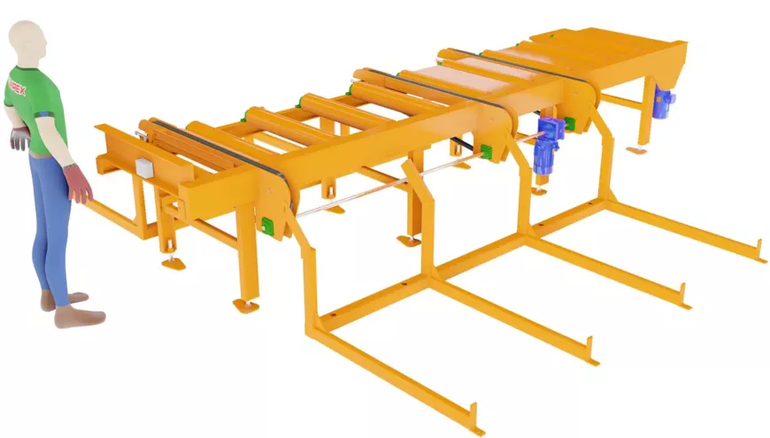 Roller conveyor with sorting function-1