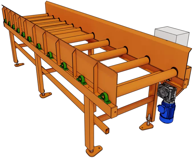 Roller conveyor with drive-1