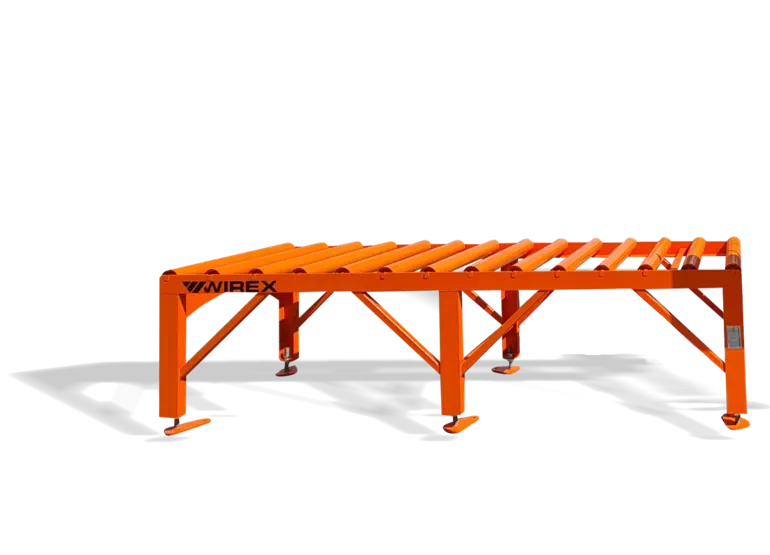 Roller conveyor without drive