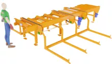 Roller conveyor with sorting function